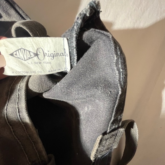 I Love NY gray red Tote distressed diy travel boho grunge Bag - Picture 10 of 15